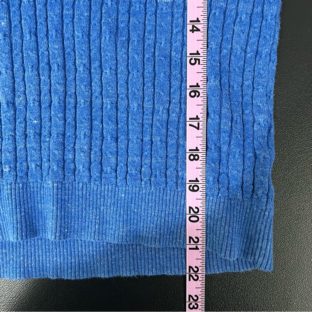 Tommy Hilfiger 100% Cotton Ribbed V-Neck Sweater Size S - Picture 8 of 8